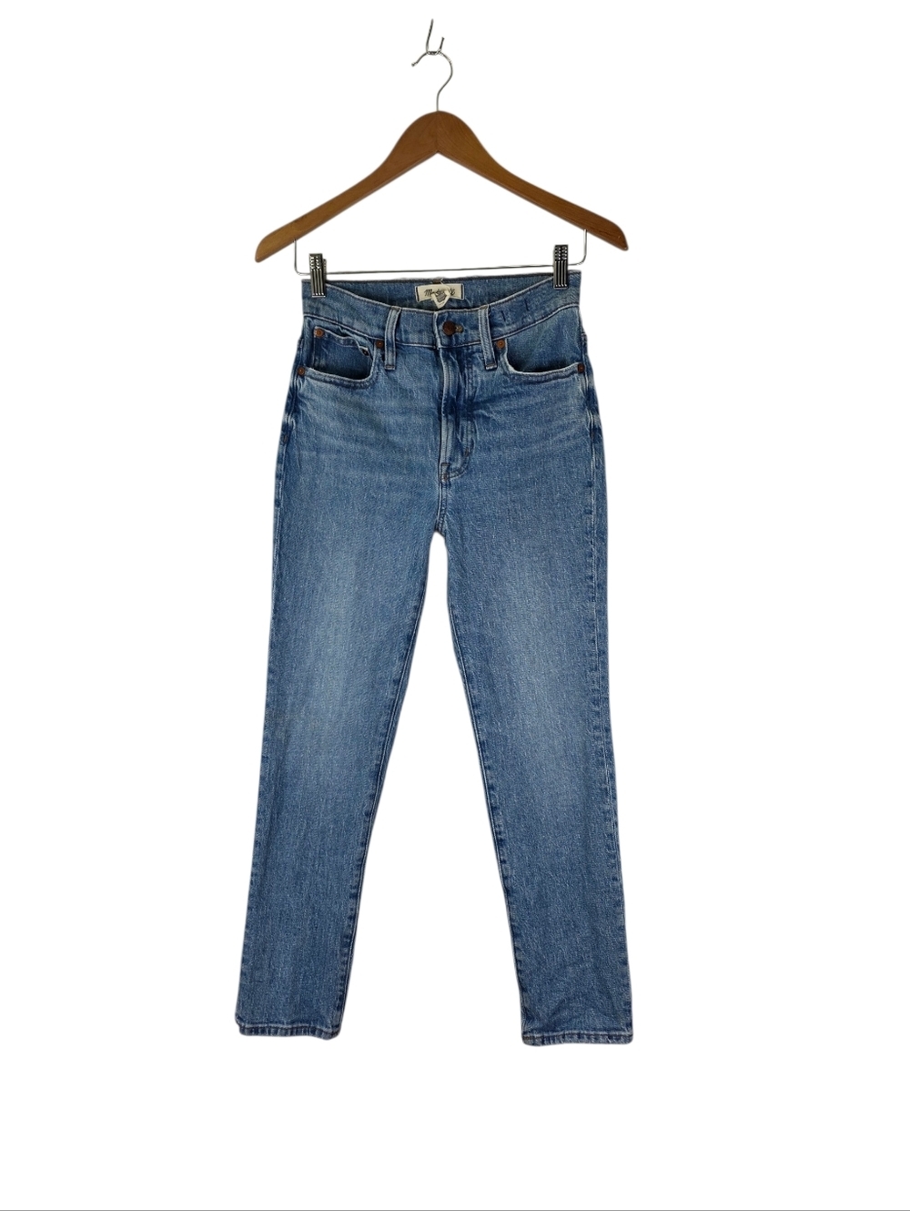 Madewell Perfect Vintage Jean High Rise Tapered Ankle Skinny Slim Fitted Size 25